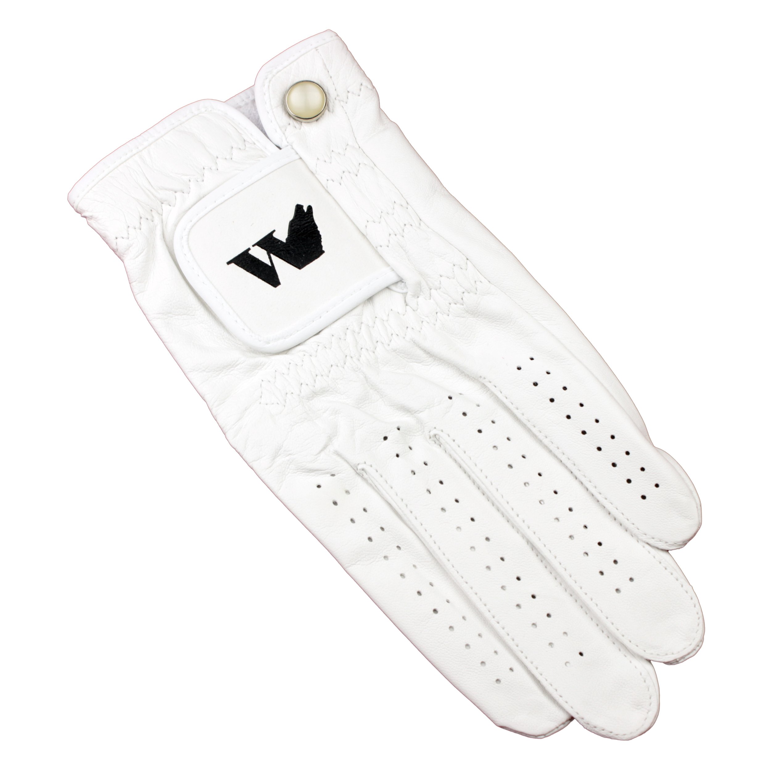 Turnberry Golf Glove White Leather Ladies Worn on Left Hand Small