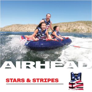 SPORTSTUFF Stars and Stripes Life Jacket, US Coast Guard Approved, Type III, Adult, Child, Youth Sizes