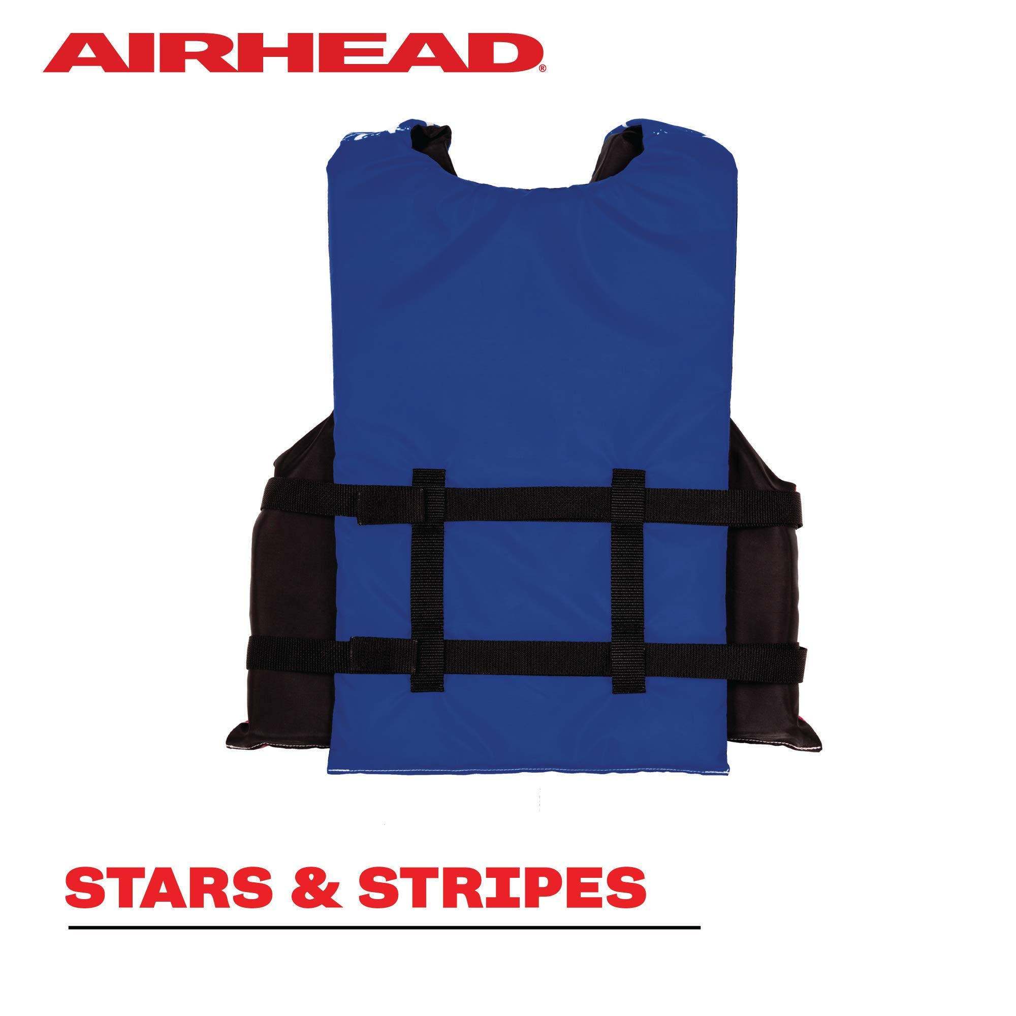 SPORTSTUFF Stars and Stripes Life Jacket, US Coast Guard Approved, Type III, Adult, Child, Youth Sizes