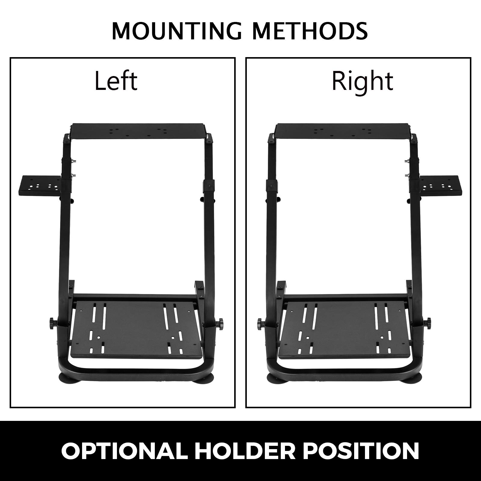 VEVOR G29 G920 Racing Steering Wheel Stand,fit for Logitech G27/G25/G29, Thrustmaster T80 T150 TX F430 Gaming Wheel Stand, Wheel Pedals NOT Included