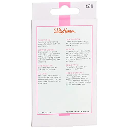 Sally Hansen Cuticle Massage Cream 0.4 Ounce (12ml) (6 Pack)