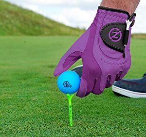 Zero Friction Men's Cabretta Elite Golf Gloves, Universal-Fit One Size, Purple