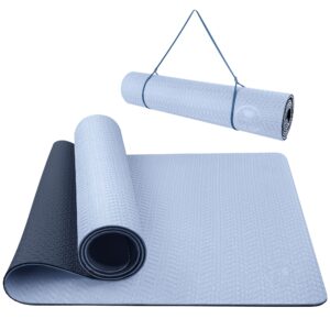 iuga yoga mat non slip anti-tear yoga mats eco friendly hot yoga mat thick workout & exercise mat for yoga, pilates and fitness (72"x 24"x 6mm)