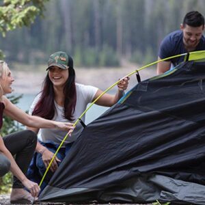 Coleman Dark Room Sundome Camping Tent, 4/6 Person Tent Blocks 90% of Sunlight and Keeps Inside Cool, Lightweight Tent for Camping Includes Rainfly, Carry Bag, and Easy Setup