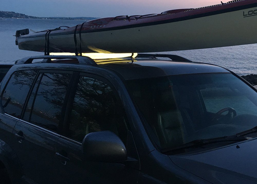 Seattle Sports Sherpak Reflector Roof Rack Pad - Reflective Rack Padding for Kayaks, SUPs, Surfboards, and Boats