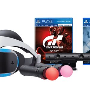 PlayStation VR Bundle (3 Items)- Gran Turismo Sport Bundle, PlayStation Move Motion Controllers - Two Packs, and PSVR Batman: Arkham VR - PlayStation 4 (Game Disc)