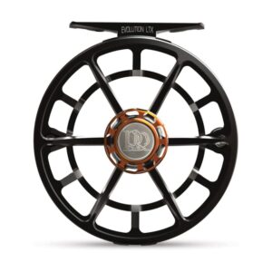 ross reels evolution ltx 5-6wt black fly fishing reel | durable lightweight aluminum large arbor reel for trout, redfish, bonefish, snook fishing