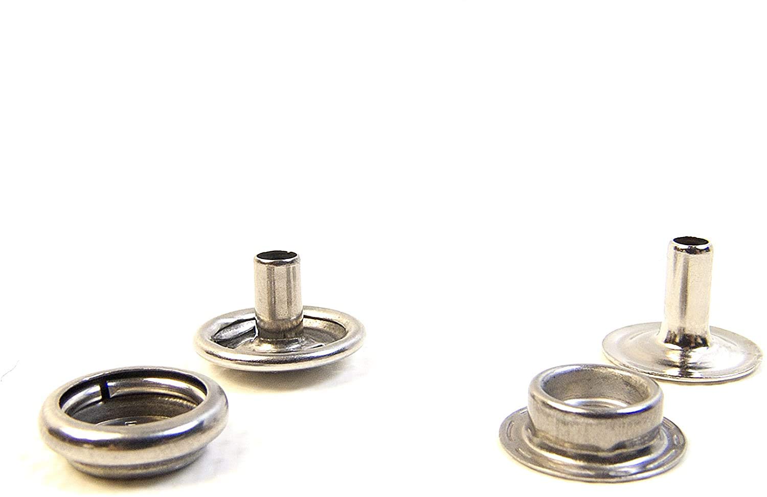 Snap Fastener Extended Length Cap has a 1/4" Post/Eyelet has a 3/8" Post - Select The Quantity That You Need (10 Piece Set)