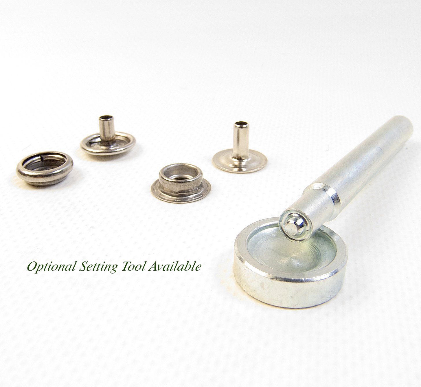 Snap Fastener Extended Length Cap has a 1/4" Post/Eyelet has a 3/8" Post - Select The Quantity That You Need (10 Piece Set)