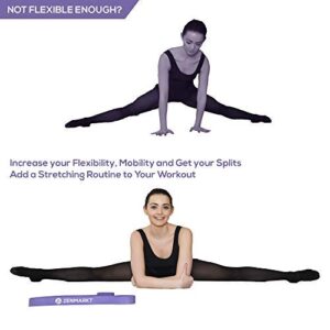 Zenmarkt Stretch Bands for Flexibility and Strength - Ballet Stretch Bands Ideal to Have as Dance Equipment in Every Competition - Suitable for Gymnastics, Cheerleading, and Pilates Training(Purple)