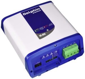 dolphin charger premium series dolphin battery charger - 12v, 60a, 110/220vac - 3 outputs