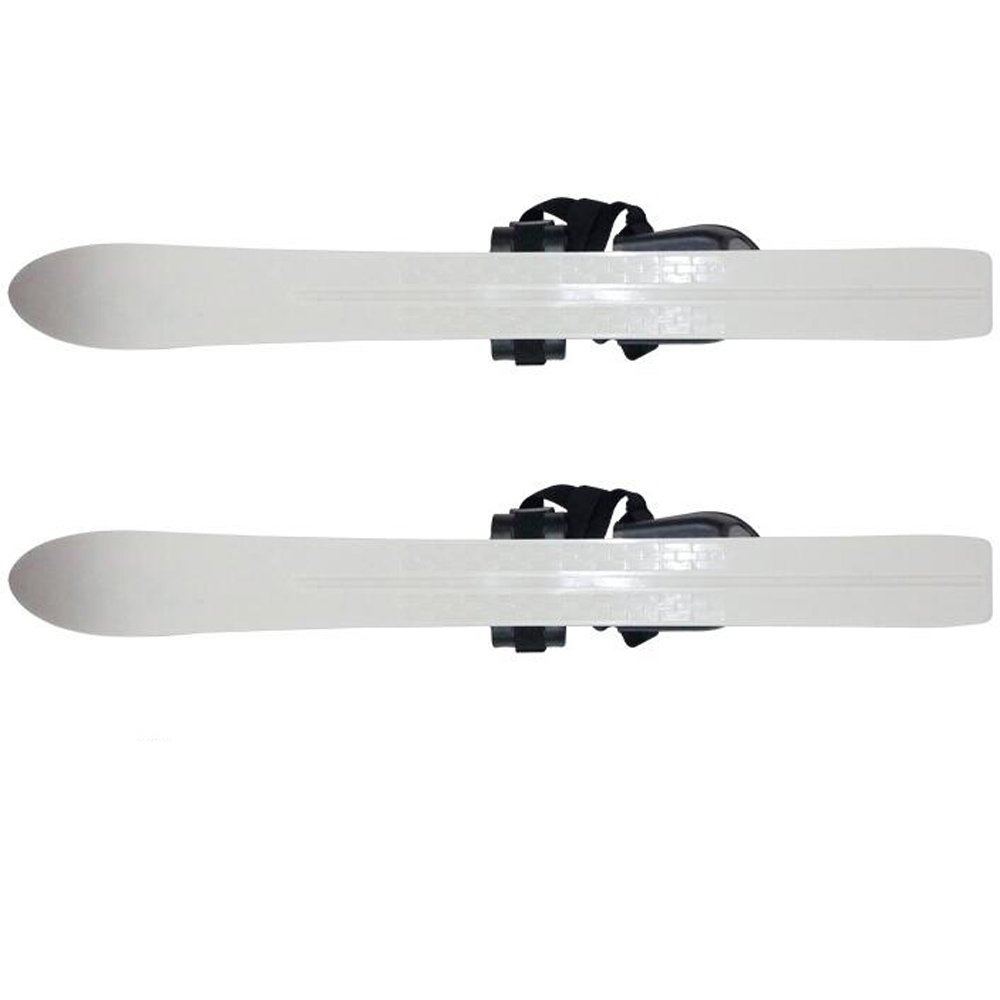 I-sport ABS Plastic Beginner Ski Sets Snow Skis and Poles with Universal Bindings (Penguin)