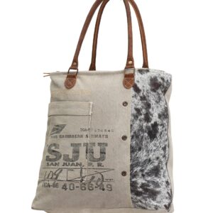 Myra Bag Segmented Life Upcycled Canvas Tote Bag S-0705