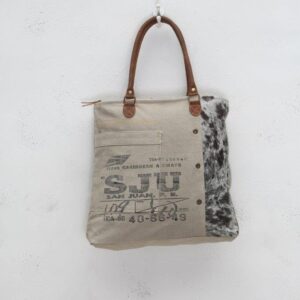 Myra Bag Segmented Life Upcycled Canvas Tote Bag S-0705