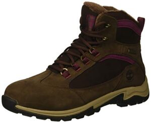 timberland women's mt. maddsen winter waterproof ins hiking boot, dark brown nubuck, 9 m us