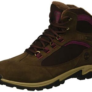 Timberland Women's MT. Maddsen Winter Waterproof Ins Hiking Boot, Dark Brown Nubuck, 9 M US