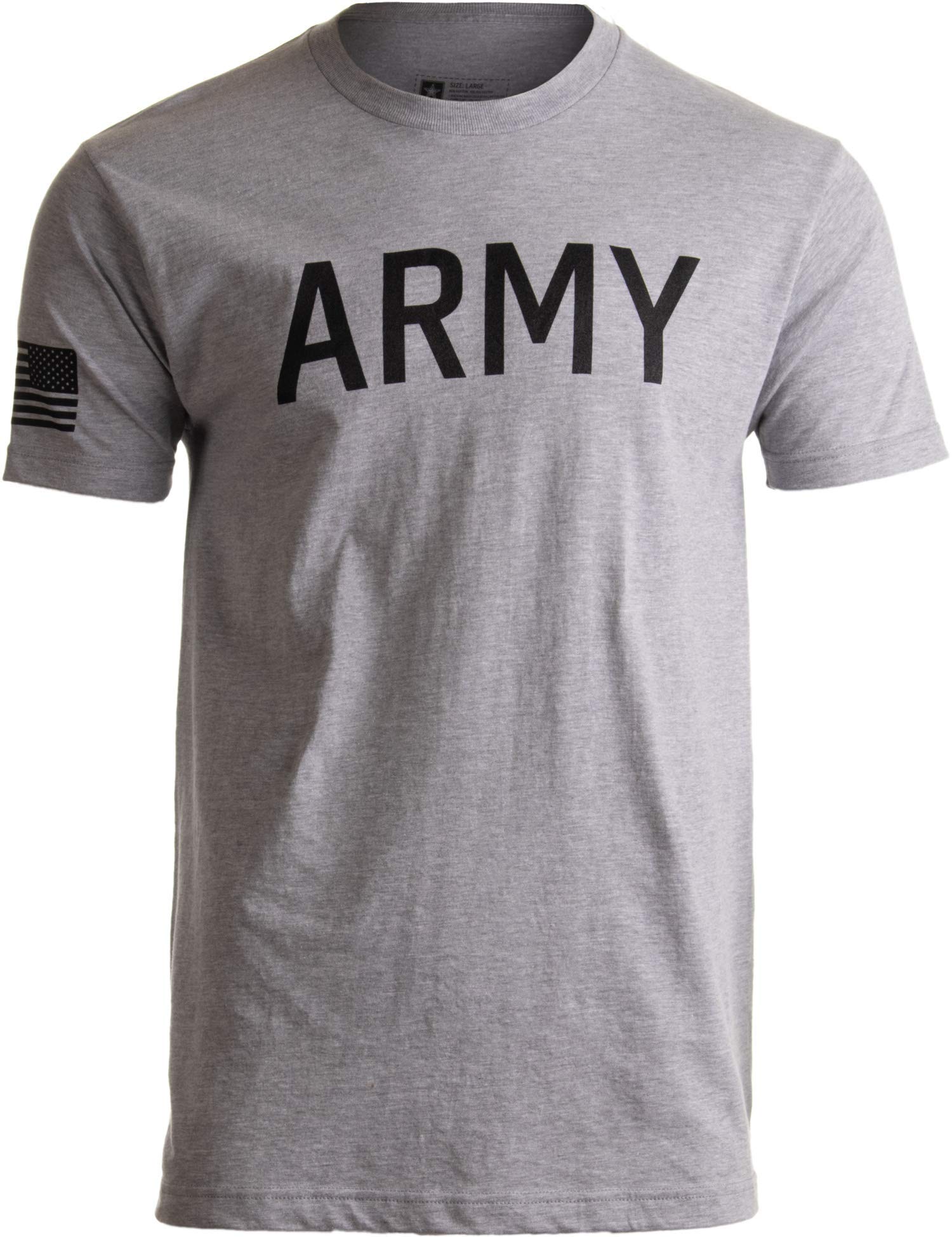 Ann Arbor T-shirt Co. Army PT Style Shirt | U.S. Military Physical Traning Infantry Workout T-Shirt-(Adult,S)