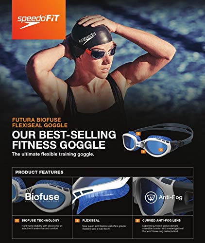 Speedo Unisex-Adult Swim Goggles Future Biofuse Flexiseal