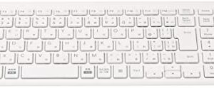 ELECOM Wireless compact keyboard Pantograph thin type [White] TK-FDP099TWH (Japan Import)