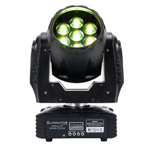 eliminator lighting adj - 7 x 12w led wash zoom with wired digital communication network (stealth wash zoom)