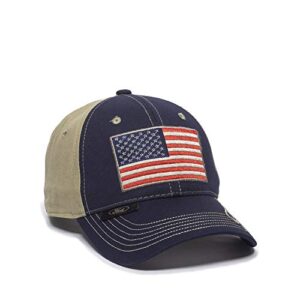 outdoor cap frd10a, navy/khaki, one size fits most