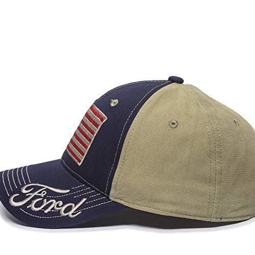 Outdoor Cap FRD10A, Navy/Khaki, One Size Fits Most