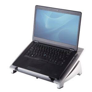 fellowes® office suites notebook computer stand, black/silver