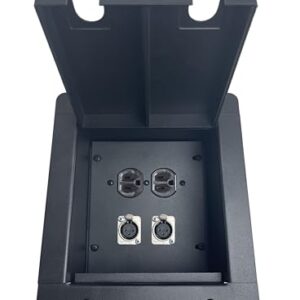 ProCraft Pro Audio Recessed Pocket Floor Box.1 AC Duplex 2 Channel Any Config