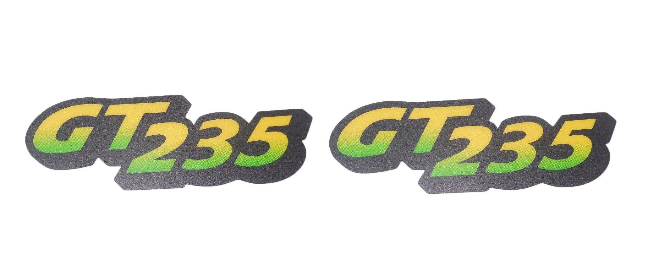 New Kumar Bros USA Lower Hood Set of 2 Decals replaces M126056 Fits John Deere GT235 Low S/N