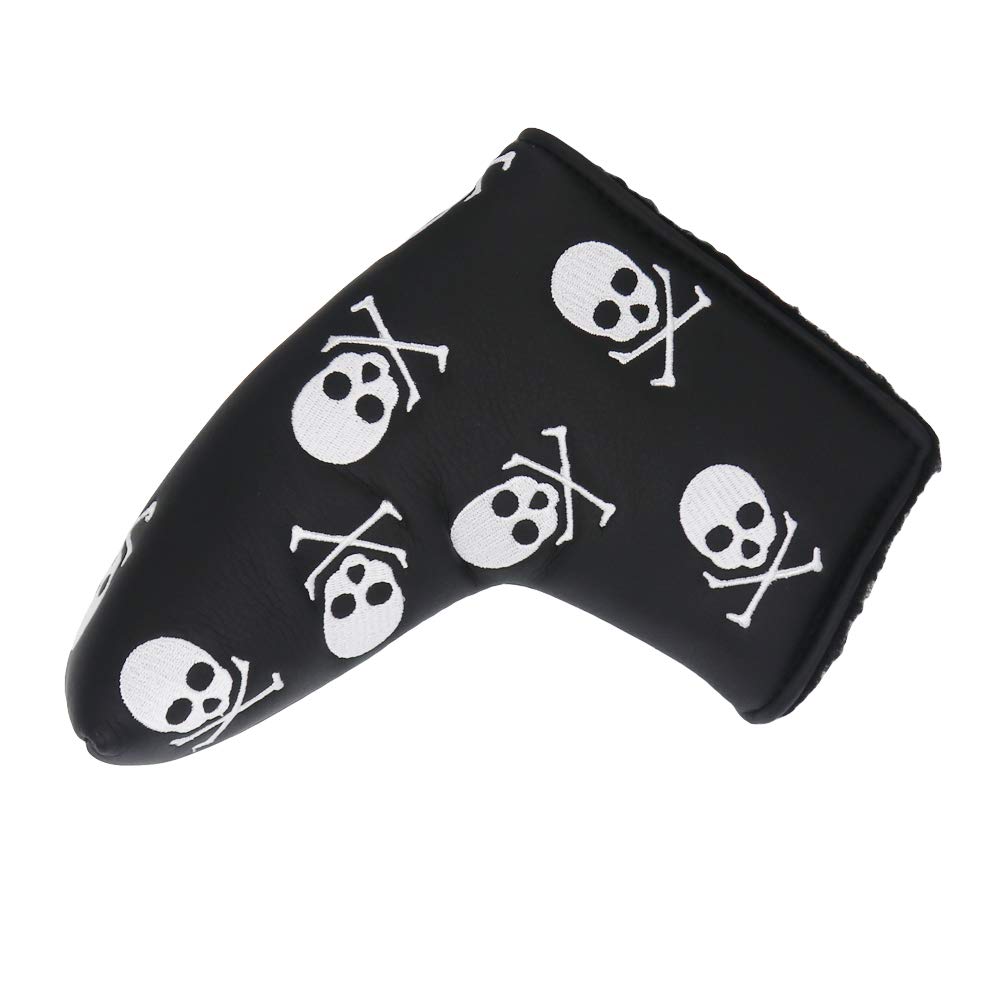 HISTAR Golf Skull Headcover Skull Design Putter Cover Blade Head Cover for Scotty Cameron Taylormade Odyssey