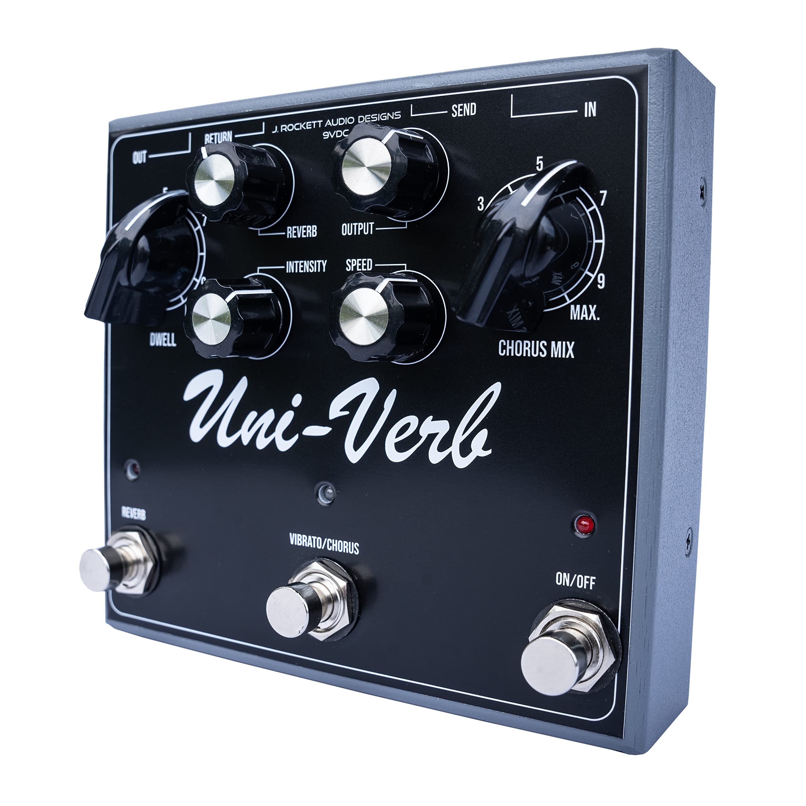 J Rockett Audio Designs Uni-Verb Pedal, Black (UV 9520-052)