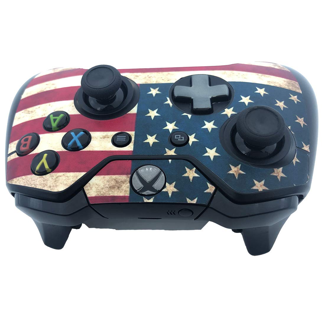 Gebaisi Vinyl Skin Sticker Protector for Microsoft Xbox One Controller Joystick USA American Flag