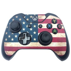 Gebaisi Vinyl Skin Sticker Protector for Microsoft Xbox One Controller Joystick USA American Flag