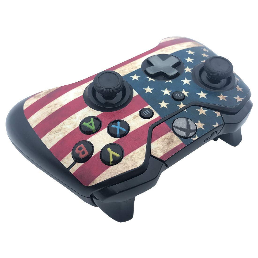 Gebaisi Vinyl Skin Sticker Protector for Microsoft Xbox One Controller Joystick USA American Flag