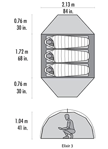 MSR Elixir 3-Person Lightweight Backpacking Tent