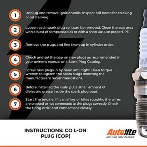 Autolite Iridium XP Automotive Replacement Spark Plugs, XP5702 (4 Pack)