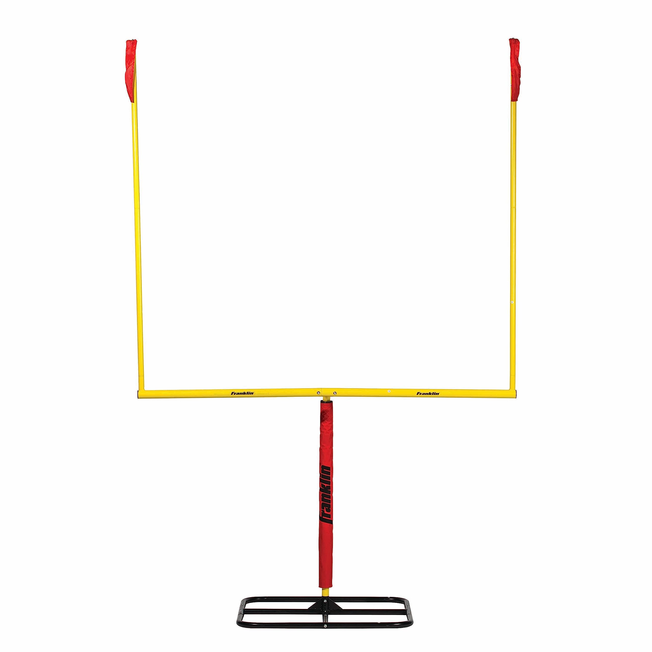 Franklin Sports Authentic Steel Football Goal Post - Metal Field Goal Post for Kids - Backyard Youth Football Goal Post for Kicking Field Goals - Portable Youth Toy Football Goal Post - 8.5' x 5.5'