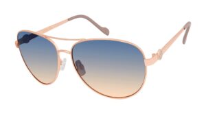 jessica simpson women's j5596 classic metal aviator pilot sunglasses with uv400 protection - glamorous sunglasses for women, 60mm