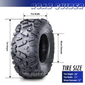 Road Guider Set 2 ATV/UTV Tires 26x11-12 26x11-12 6PR 10278