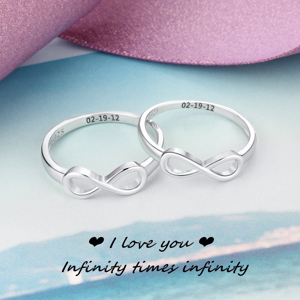 Lam Hub Fong Infinity BFF Rings for Best Friends Personalized Name Rings for Women Matching Friendship Pinky Rings Promise Rings for Girlfriend Birthday Gifts (7)