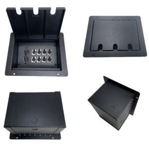 ProCraft Pro Audio Recessed Stage Floor Box 1 AC Duplex 8 XLR/Channel Any Configuration Made in the USA