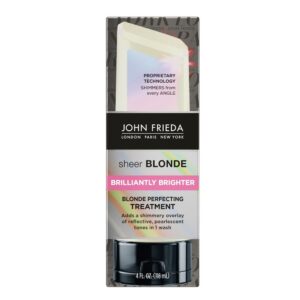 john frieda sheer blonde brilliantly brighter blonde perfecting treatment, 4 ounces