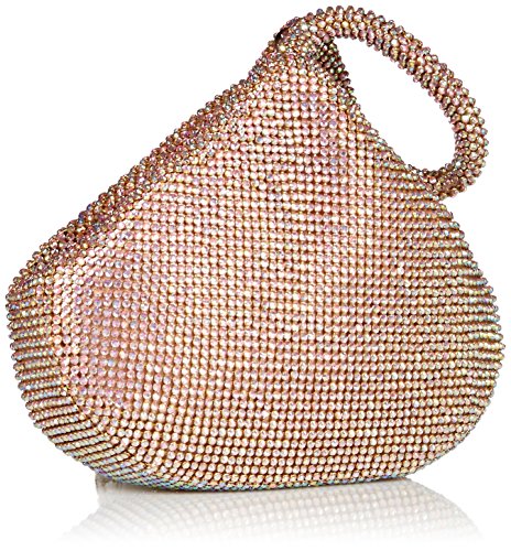 Jessica McClintock womens Staci Mesh Wristlet Pouch, Pink, One Size