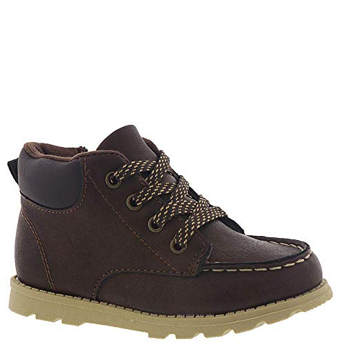 carter's Boys' Brand Fashion Boot, Brown, 6 M US Toddler