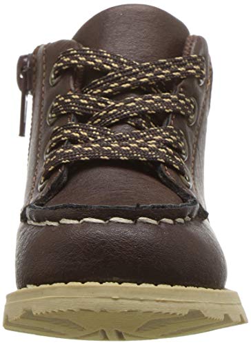 carter's Boys' Brand Fashion Boot, Brown, 6 M US Toddler