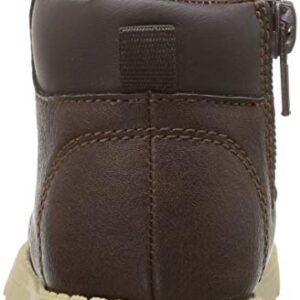 carter's Boys' Brand Fashion Boot, Brown, 6 M US Toddler