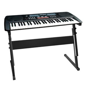 Luvay Keyboard Stand for 61 or 54 keys, Z-Style, Height Adjustable, Light Weight (1-inch steel)