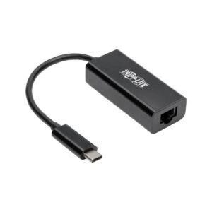 Tripp Lite USB C to Gigabit Ethernet Adapter USB Type C to Gbe Thunderbolt 3 Compatible 10/100/1000 USB-C (U436-06N-GB)