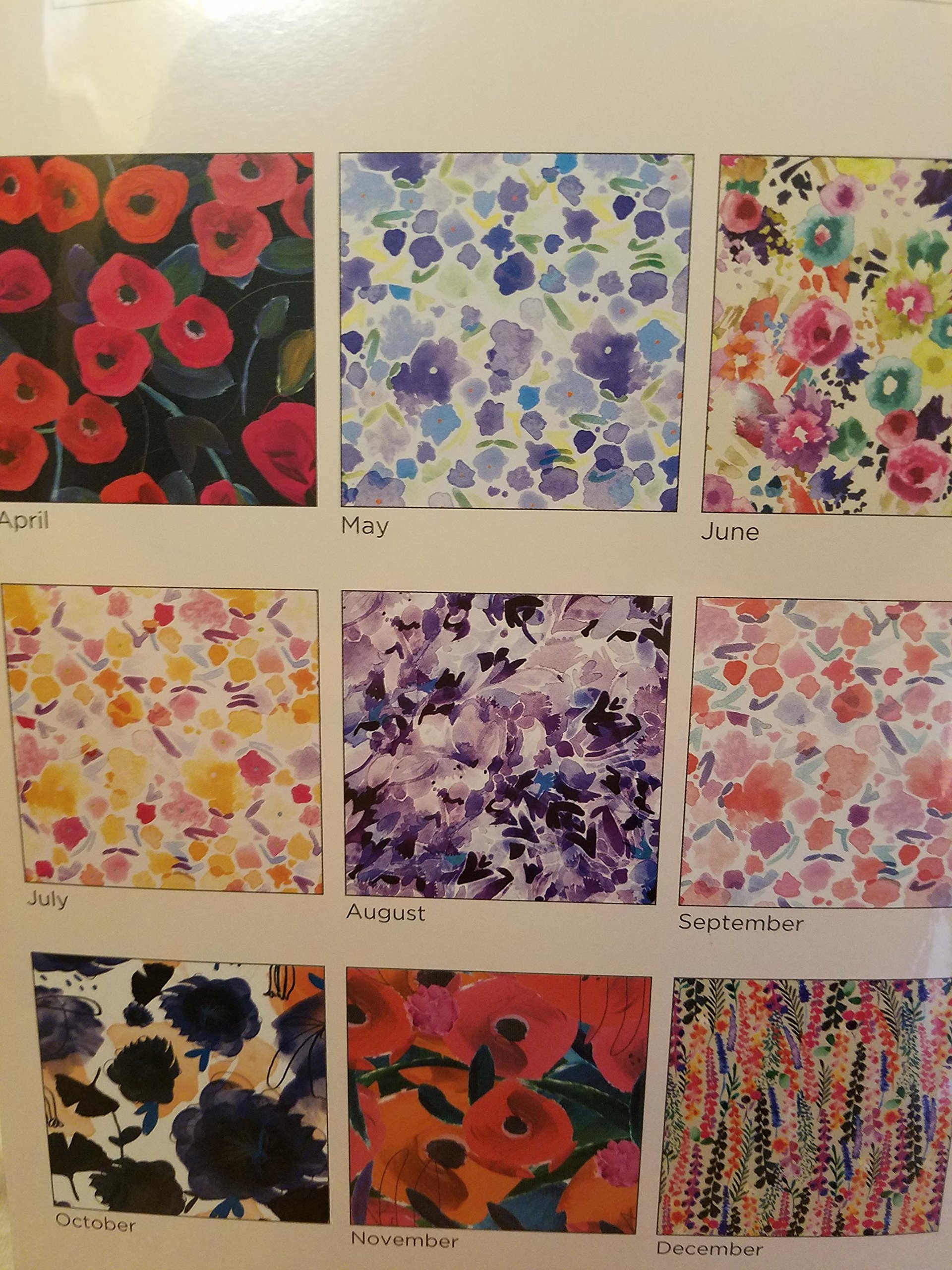 2018 Calendar water color flowers