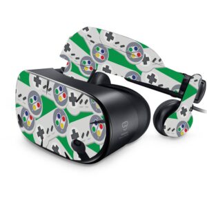 mightyskins skin compatible with samsung odyssey vr - retro controllers 1 | protective, durable, and unique vinyl decal wrap cover | easy to apply, remove, and change styles | made in the usa